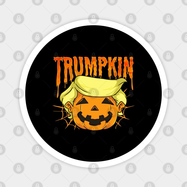 Donald Trumpkin funny president Trump party Halloween t-shirt Magnet by creative